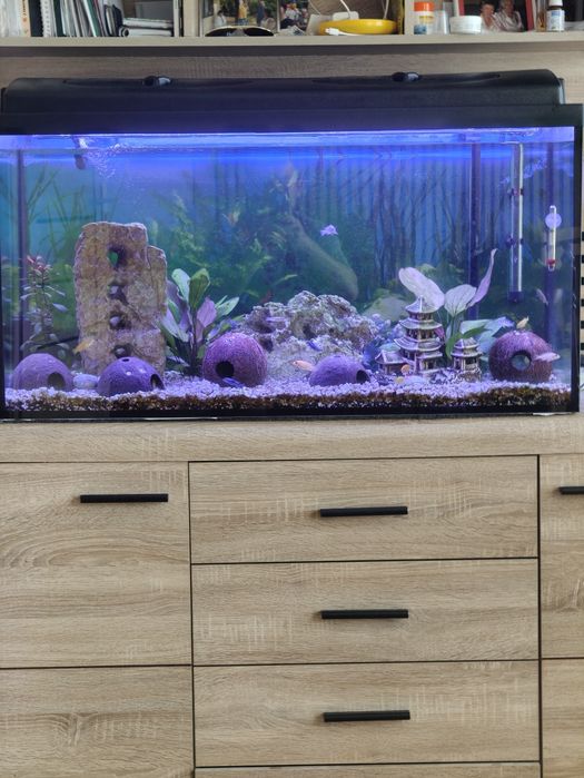 Akwarium 200litow daszek LED