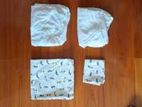 2 conjuntos lençóis berço Ikea