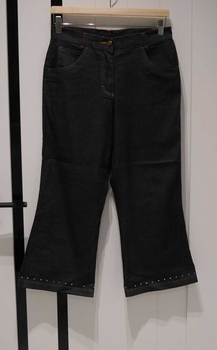 Spodnie rybaczki dzwony cyrkonie 36 S