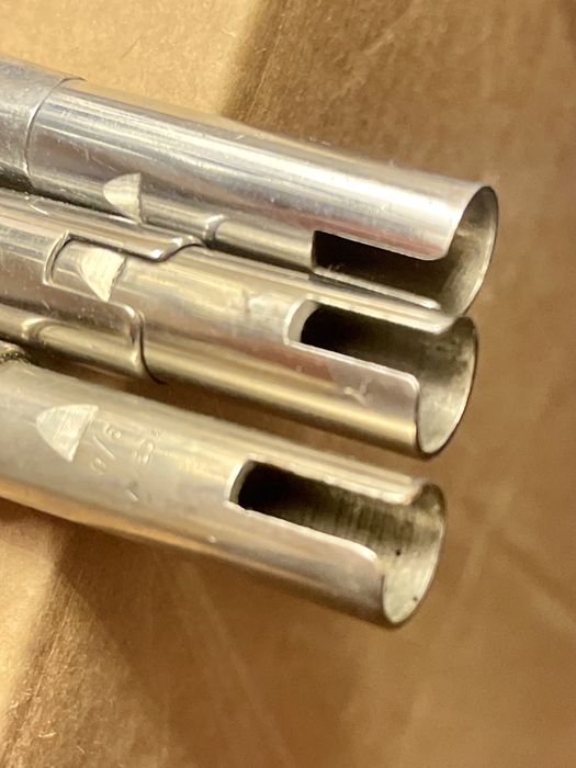 Stare narzędzia stomatologiczne 3x końcówki pneumatyczne Atomic