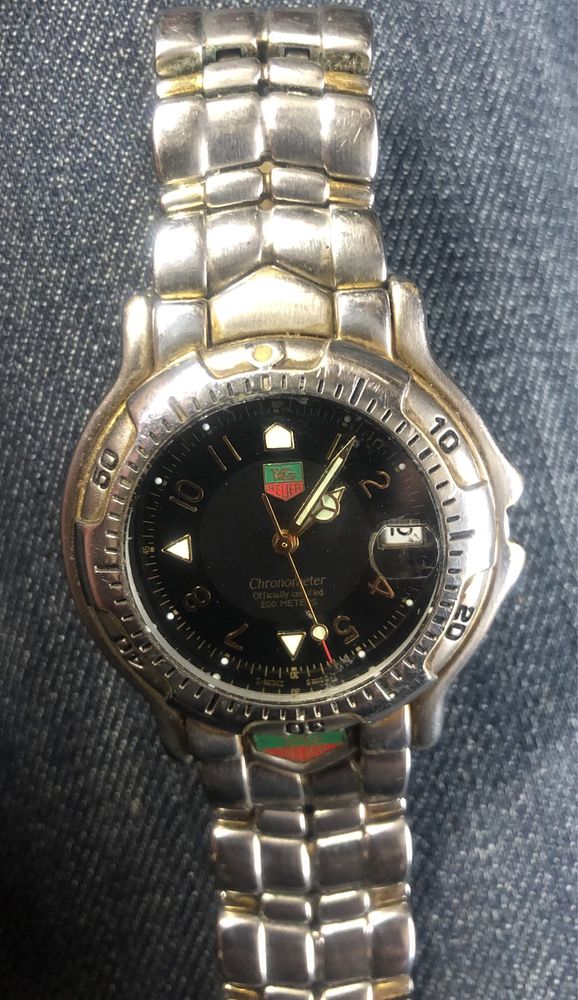 Часы tag heuer chronometer officially certified 200 meters