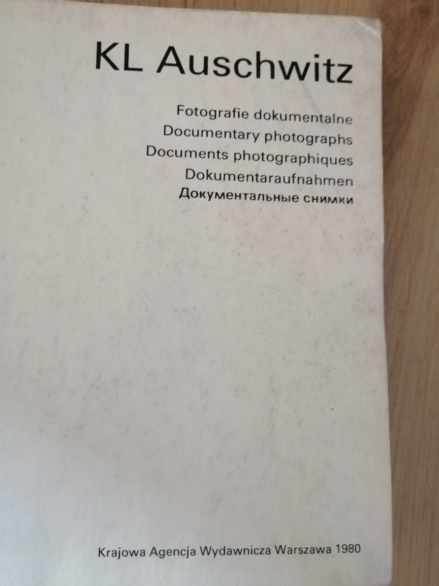 Książka KL Auschwitz  rok wydania 1980