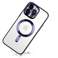 Etui Case do Iphone 13/14/15Plus Pro Max Magsafe Magnetyczne C Purpura