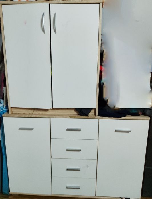 Szafka i komoda białe
