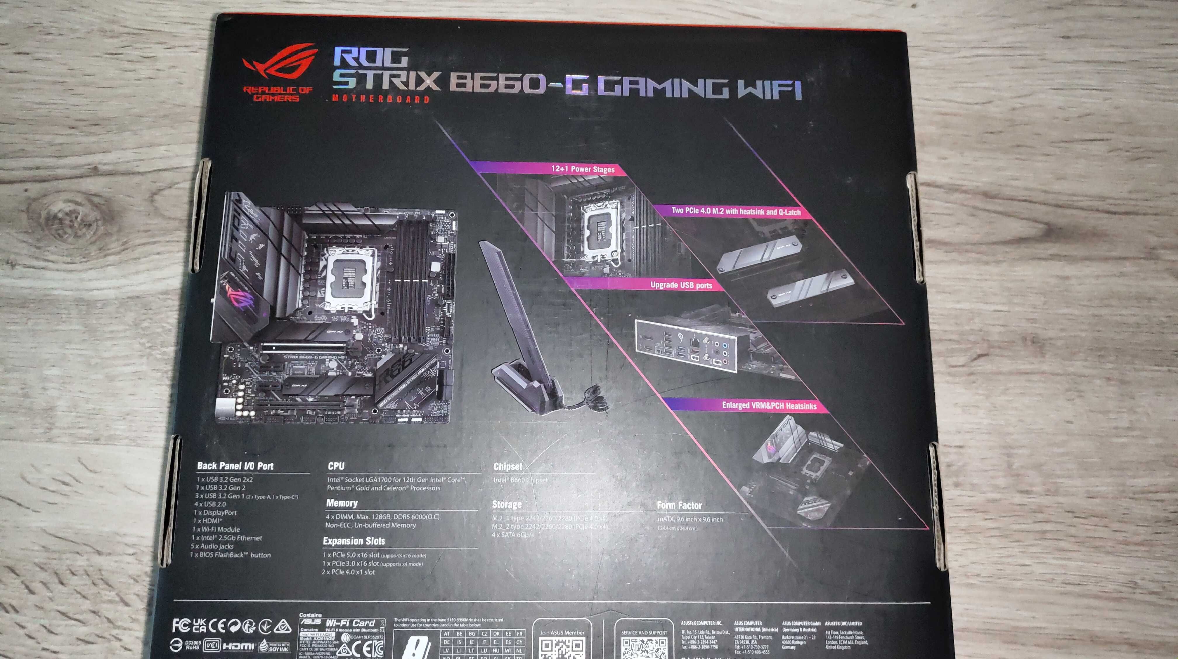 материнская плата asus b660g ,Новая.