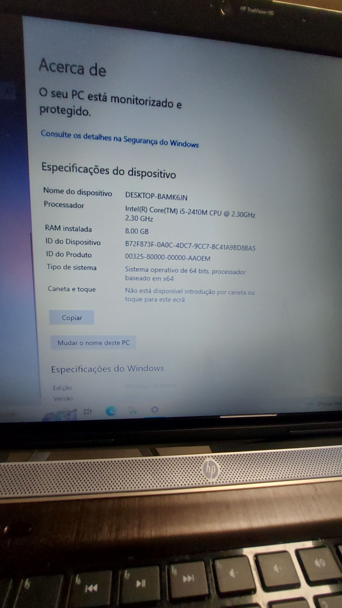 Portátil HP Pavillion dv6 Intel i5