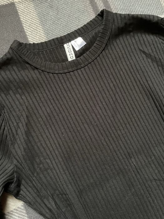 Чорна сукня в рубчик H&M