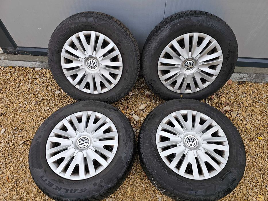 Kola zimowe 15 5x112 Vw golf 6 7 opony zimowe 195/65/15