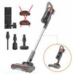 Odkurzacz pionowy WORX WX038 Bezszczotkowy 56 min LED Akcesoria