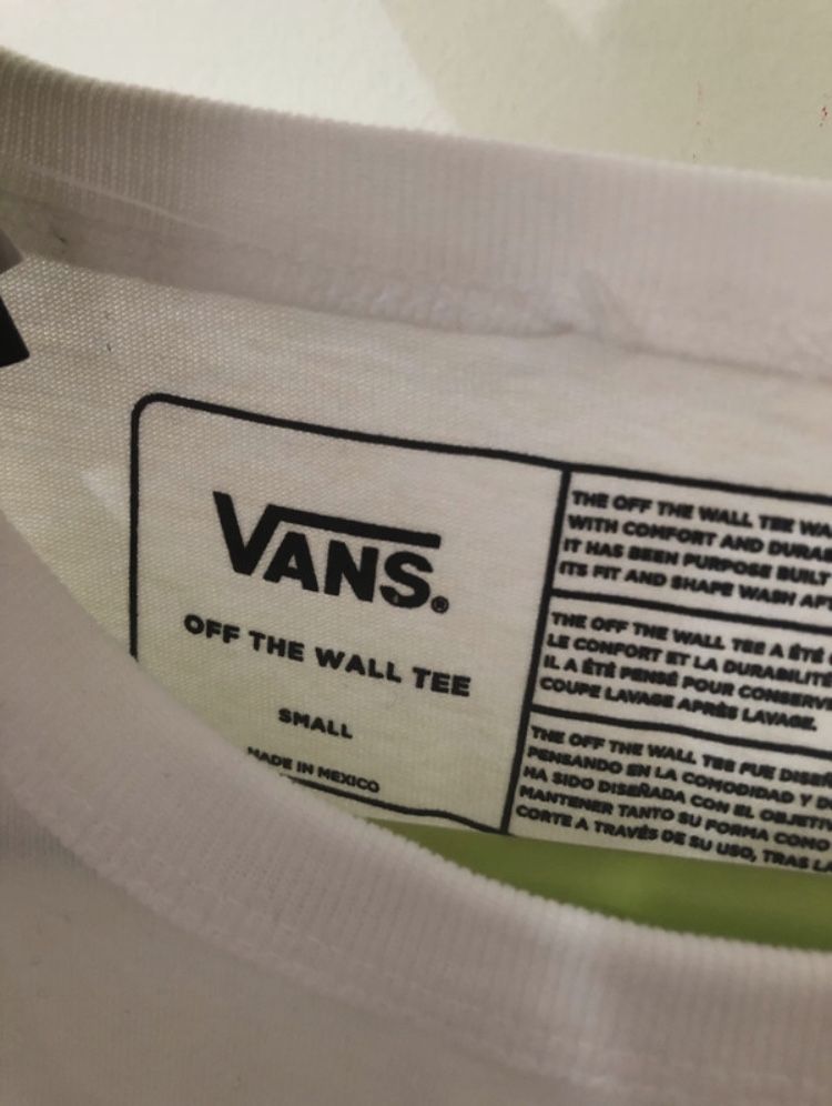 T shirt Branca Vans