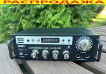 Усилитель звука Bluetooth UKC 2 х 300w +караоке. Підсилювач