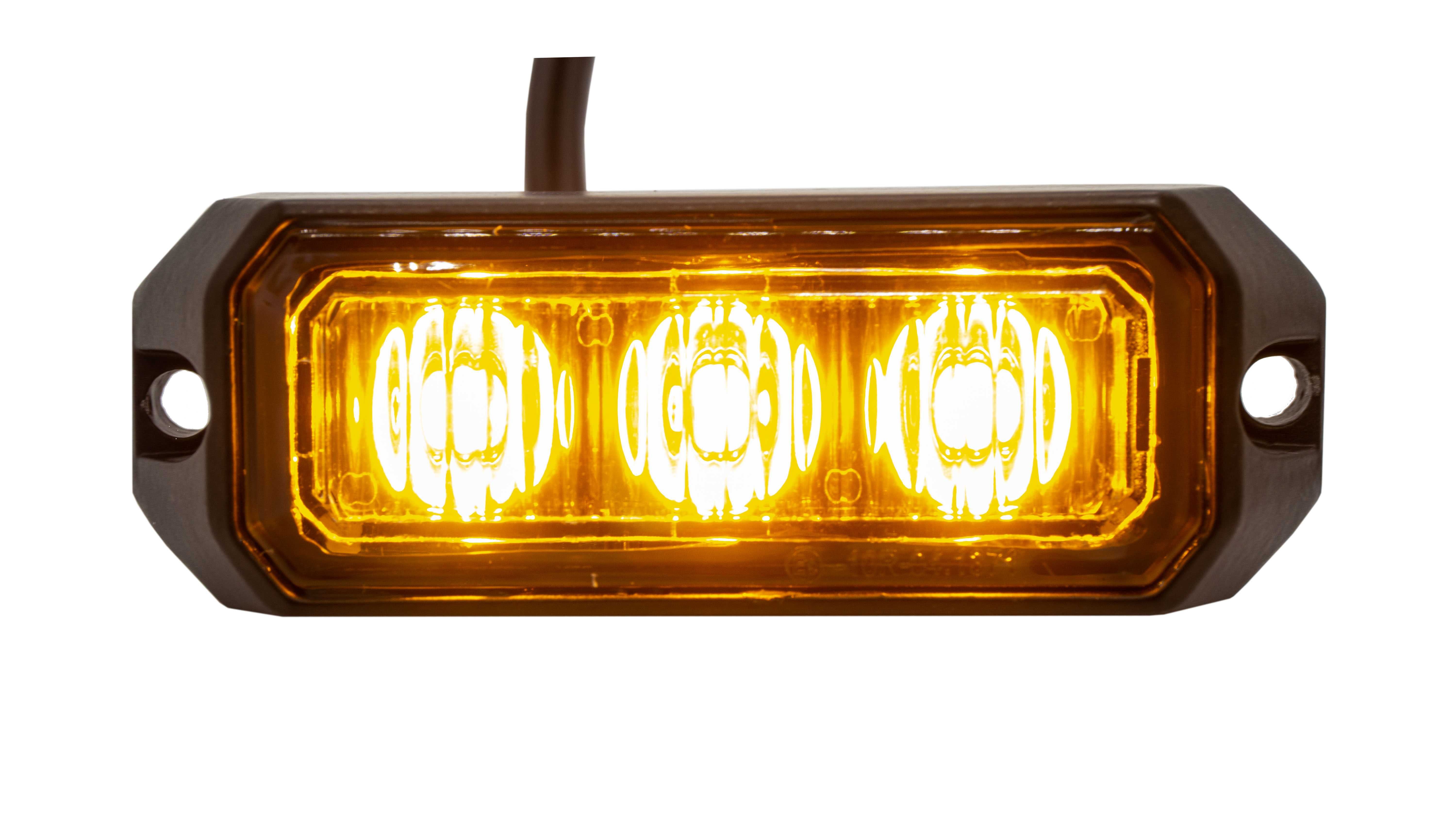 Lampa ostrzegawcza 3LED Stroboskop Pomoc drogowa laweta