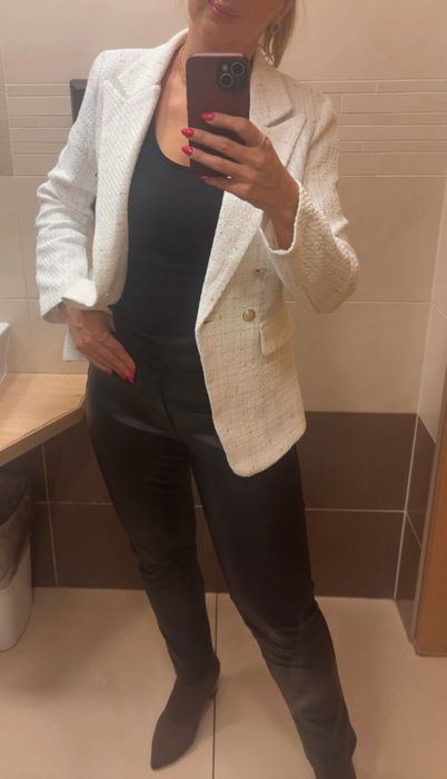 Marynarka tweedowa jak chanelka rozmiar M