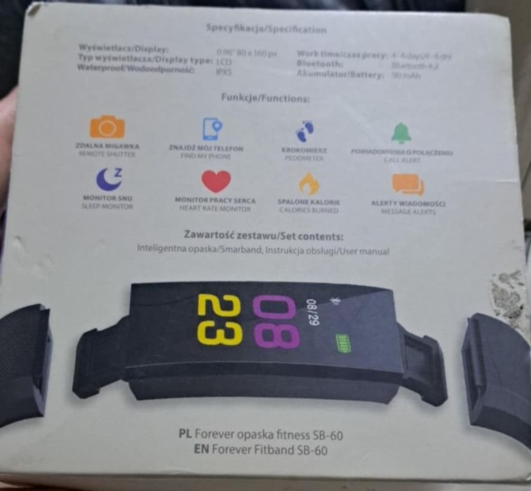 Fitband krokomierz smartwatch zegarek