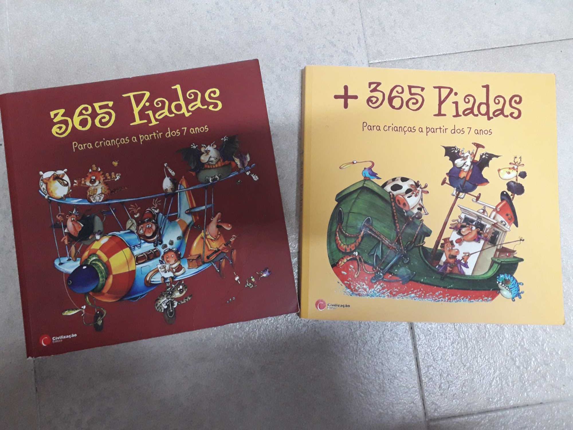 Conjunto dos livros de 365 piadas