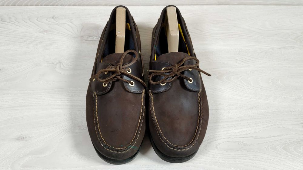 Шкіряні чоловічі топ-сайдери мокасини Timberland, розмір 45 - 45.5
