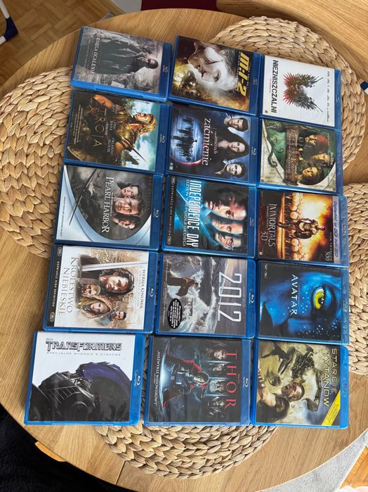 Zestaw filmów blu ray 38 szt.
