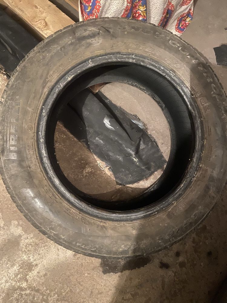 195/65/r15 zimowe 2x pirelli 5/4mm