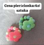 Pierścionki kwiatki