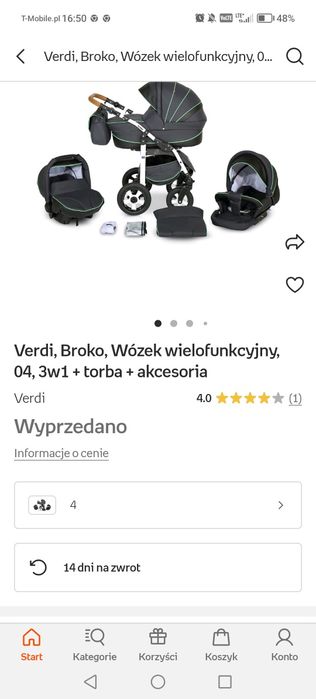 Wózek dziecięcy 3w1