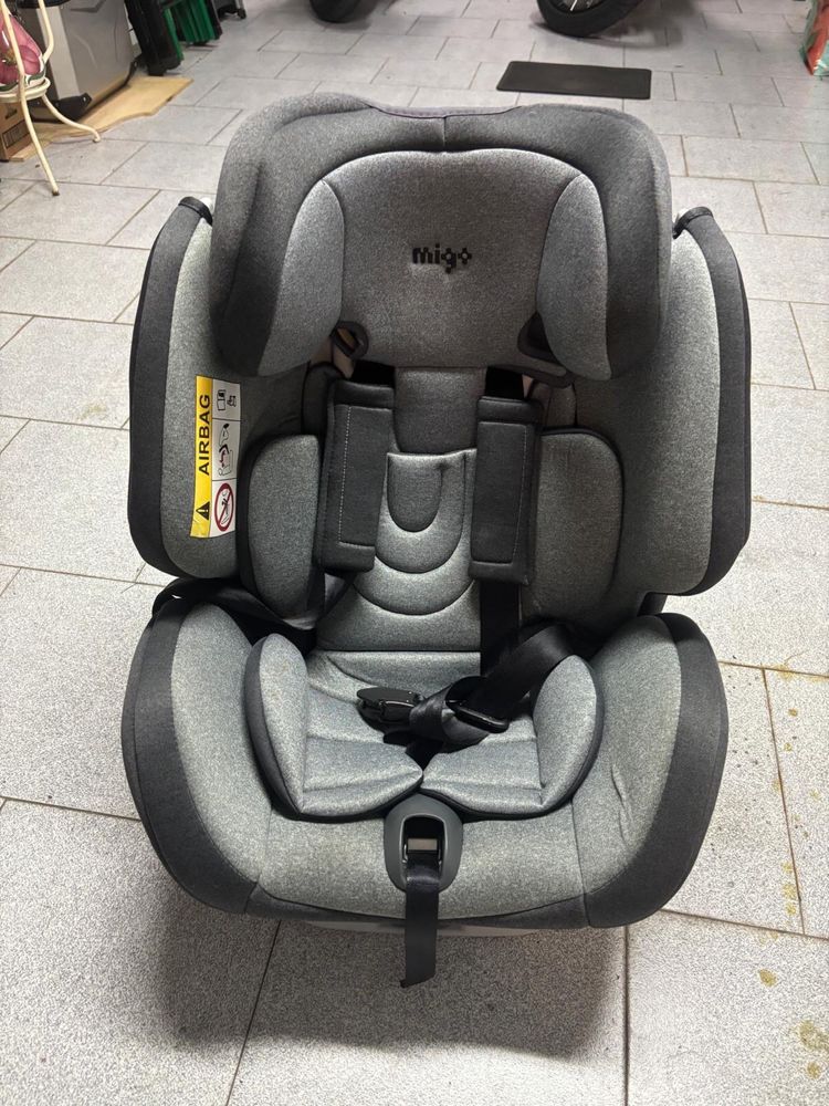 Cadeira auto NANIA MIGO, Isofix One 360° (0-36kg) Cinza