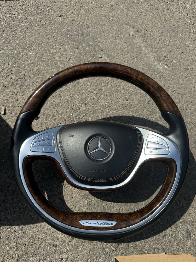 Mercedes w222 бампер, фара, руль, решетка