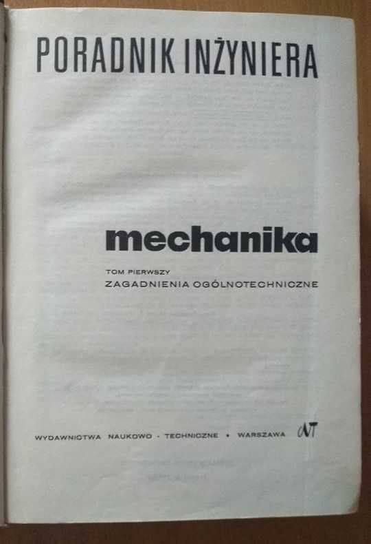 Poradnik inżyniera mechanika
