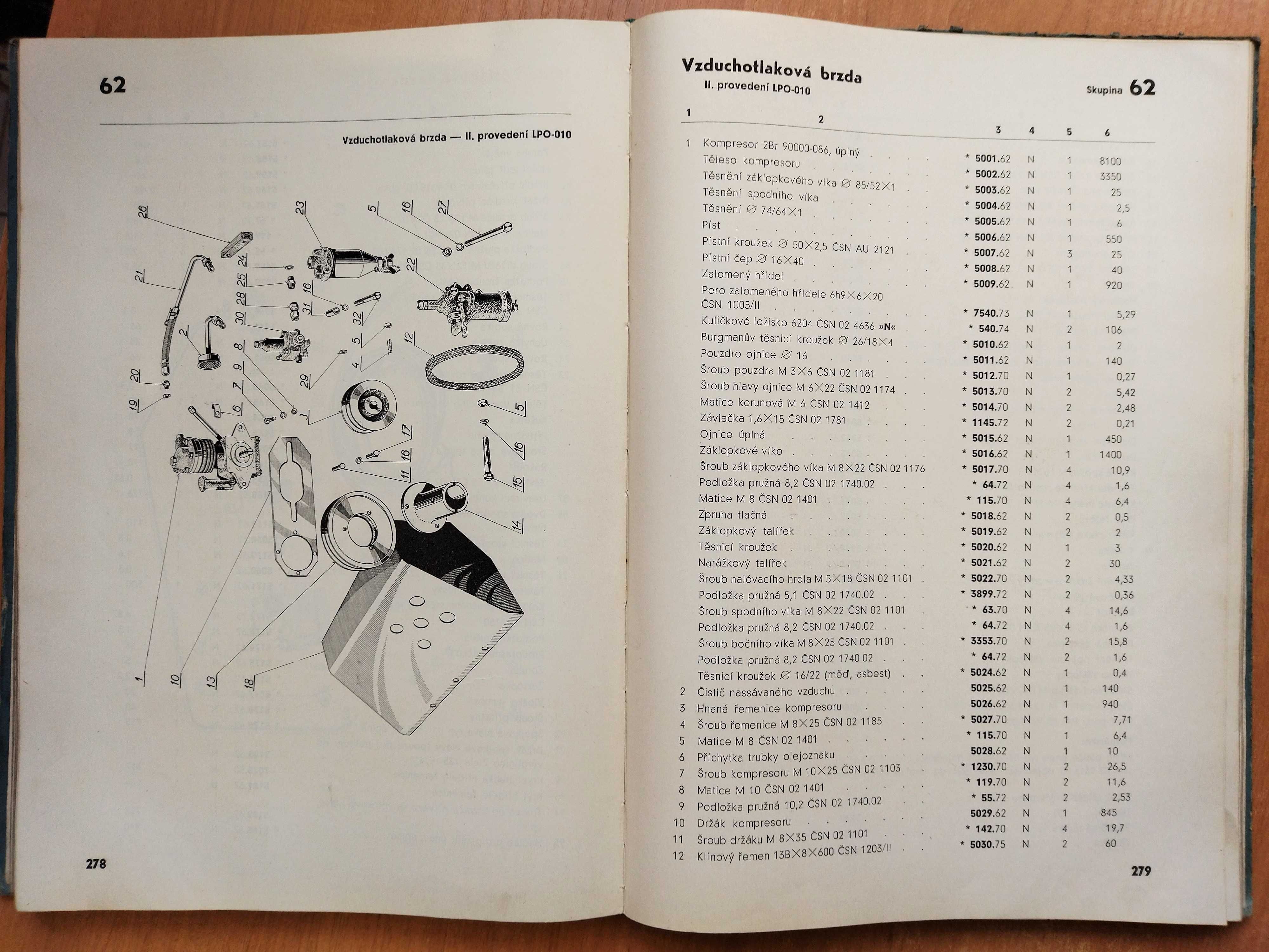 ZETOR DIESEL katalog náhradních dílů na Zetor 25 Katalog części 1955