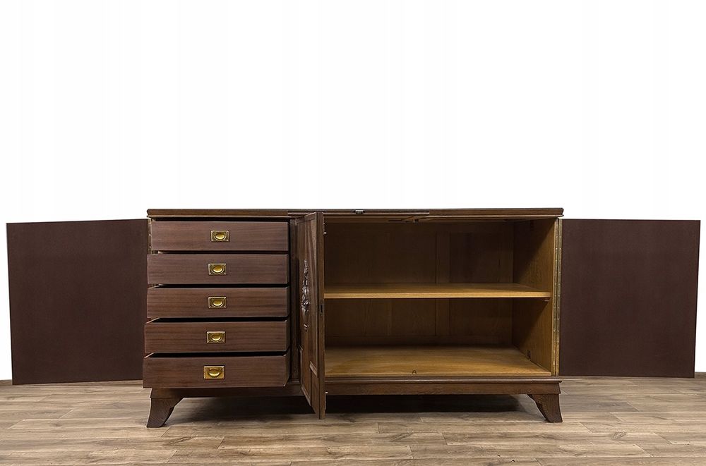 KOMODA antyk BUFET 5 szuflad szafka pod TV RTV