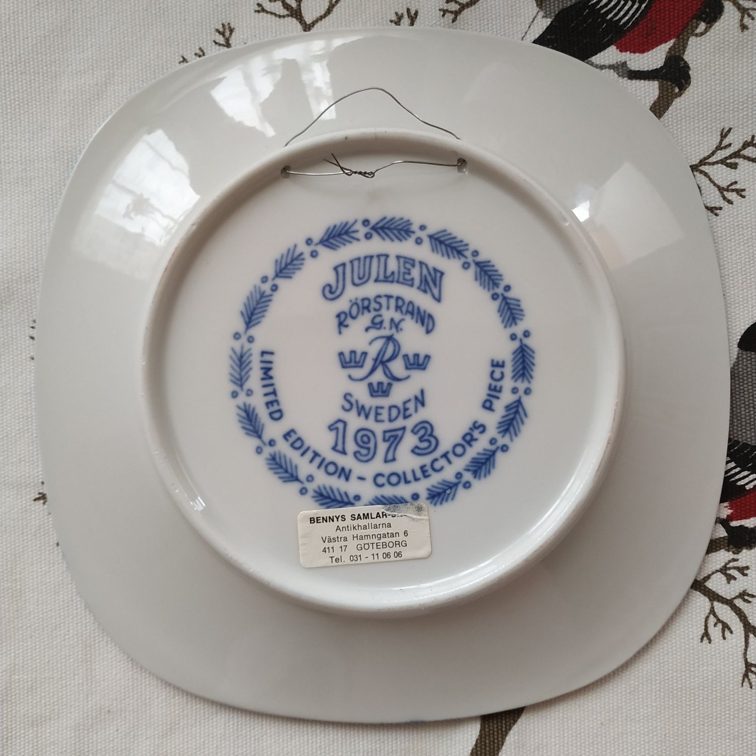 Talerze Cudowna podróż Selma Lagerlöf .Rörstrand porcelana talerze