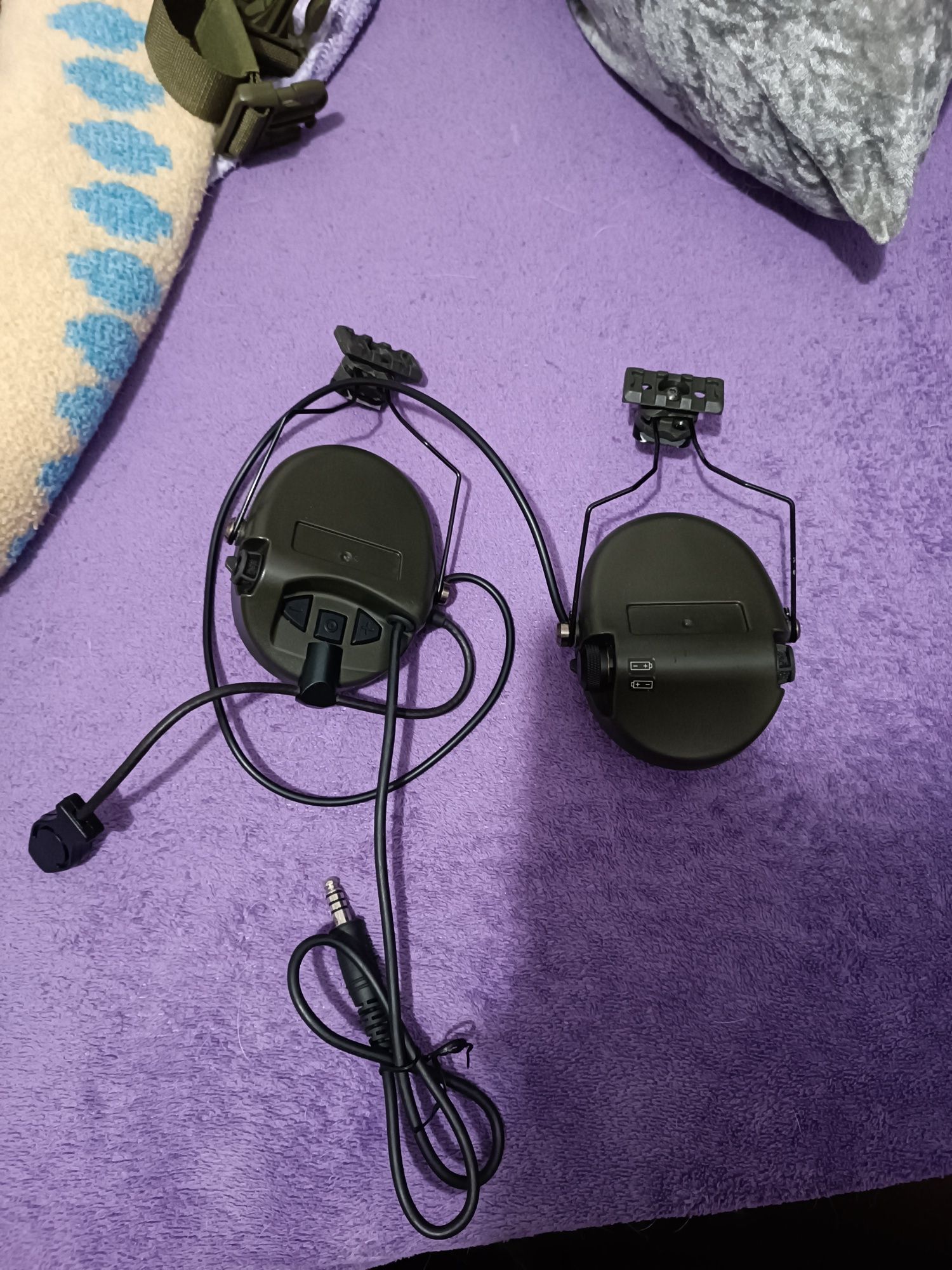 WADSN Sordin Headset com adaptador para capacete v.2 - OD (airsoft)