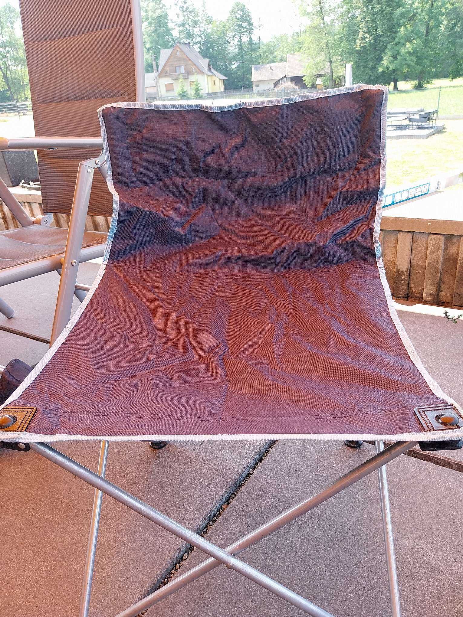 krzesło campingowe składane z pokrowcem