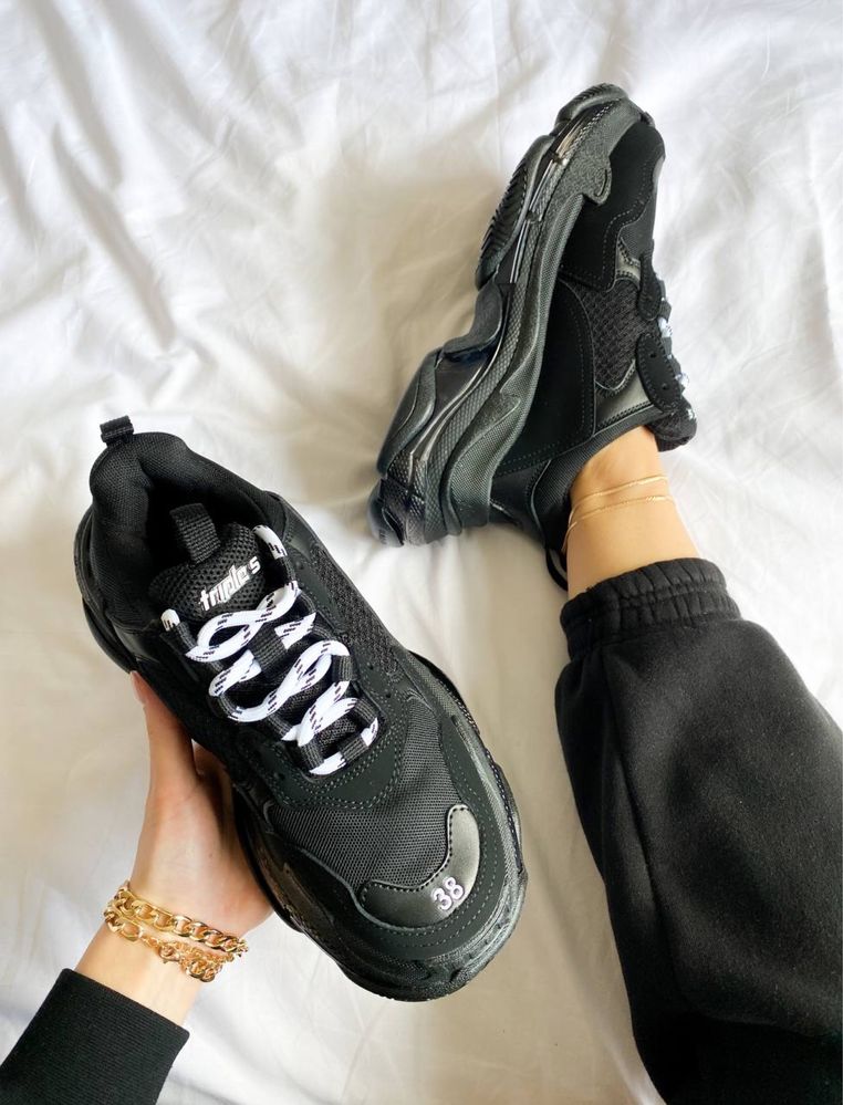 Balenciaga Triple S Black Sole 36-41 buty trampki tenisowki sneakersy