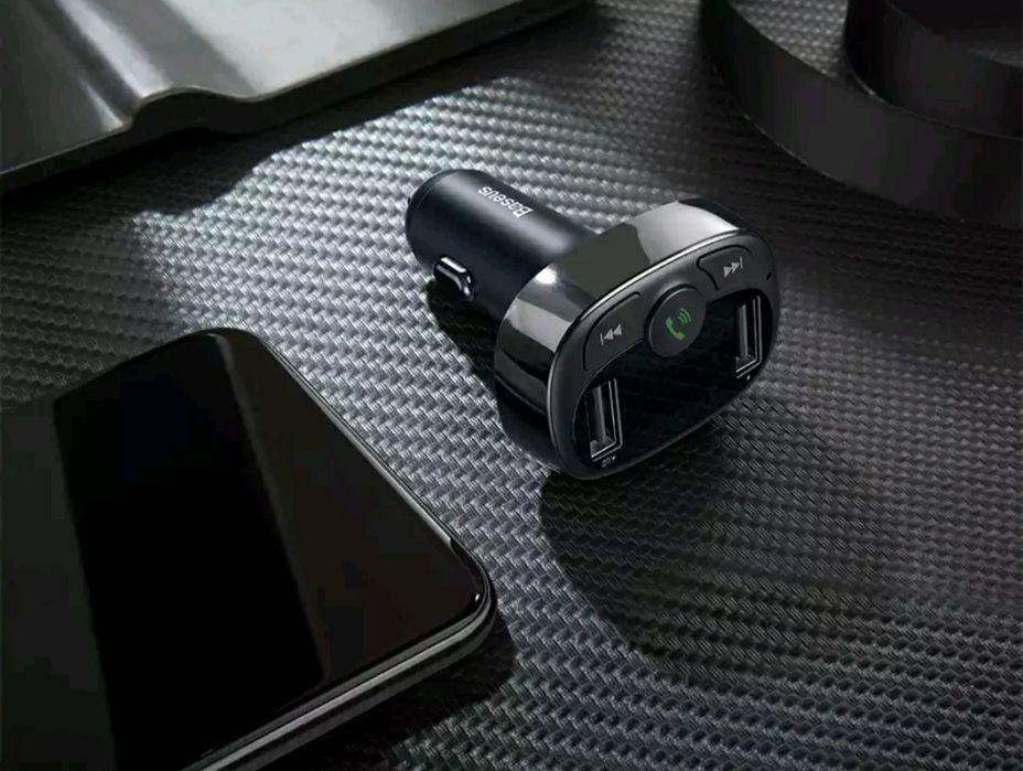 Трансмиттер Baseus T S-09A FM MP3 TF автозарядное громкая связь roidmi