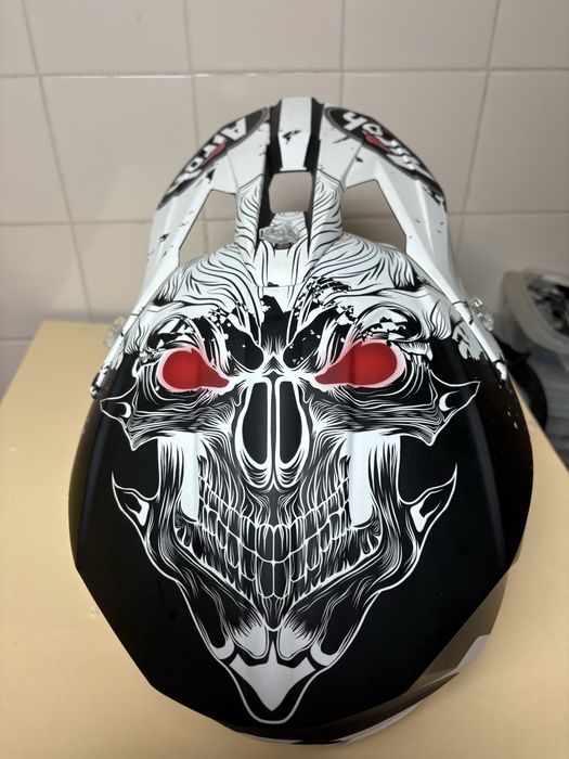 Capacete motocross enduro cross airoh moto mota