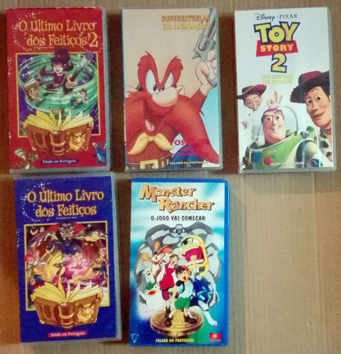 Cassetes VHS Filmes crianças (vintage)