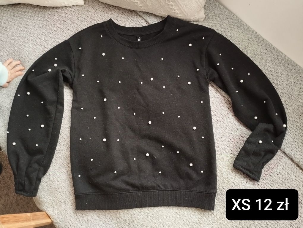 Bluza damska z perełkami rozmiar XS