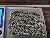 Серебрянная Цепь на шею вес цепочки 20 грамм серебро 925 пробы 60 см.