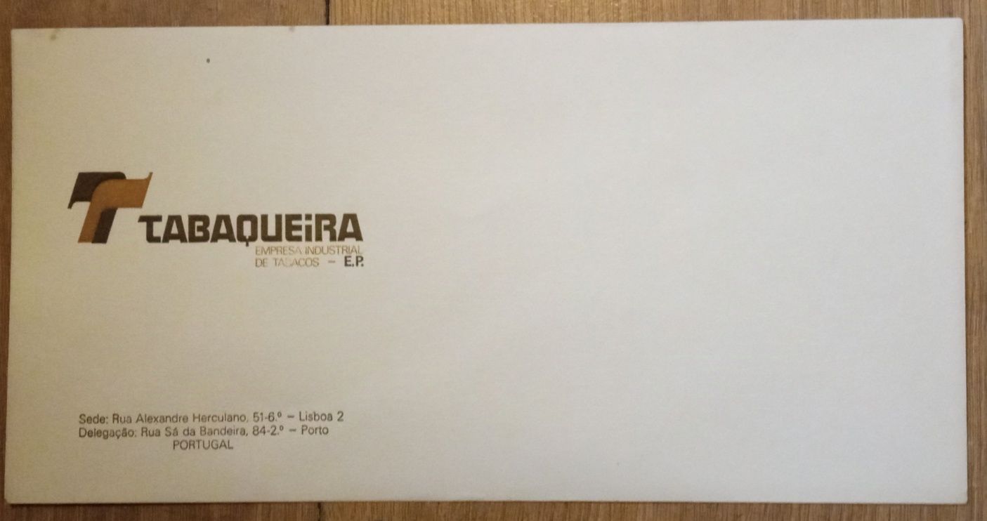 Envelopes antigos da Tabaqueira