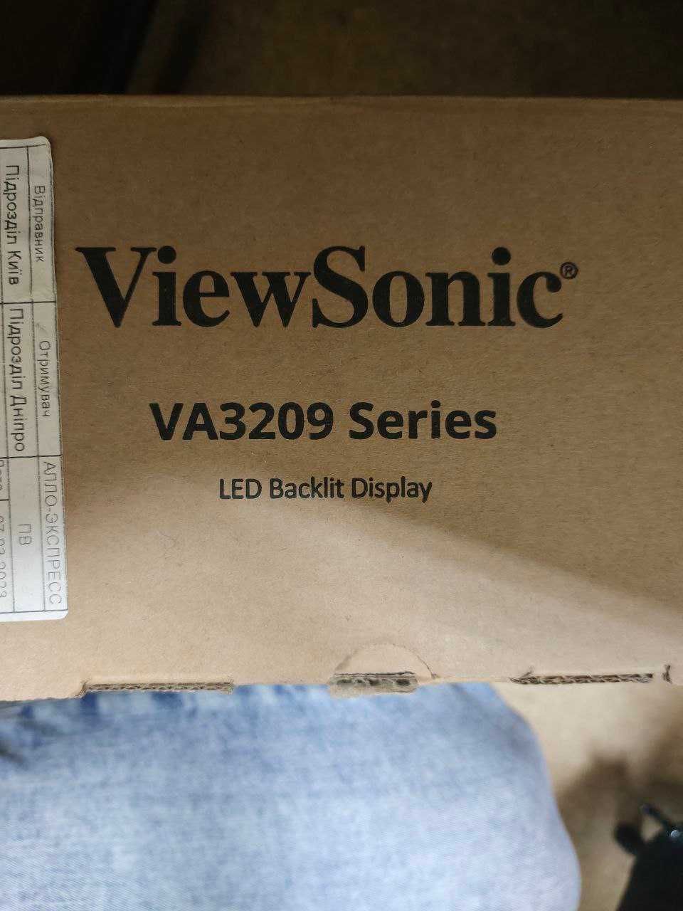 Продам битый монитор 32" ViewSonic VA3209, на запчасти