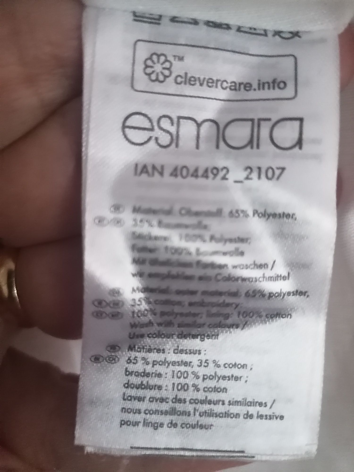 Letnia biała sukienka haft Esmara róż. 42
