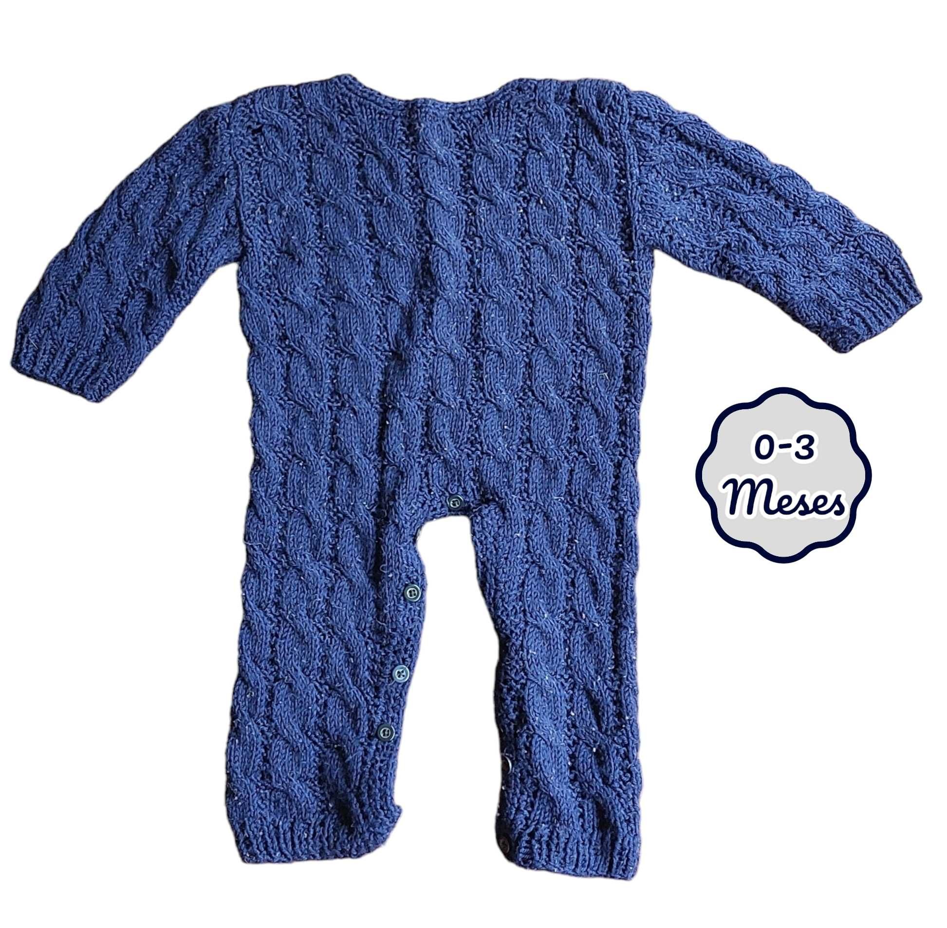 Babygrow Malha Azul 0-3 meses