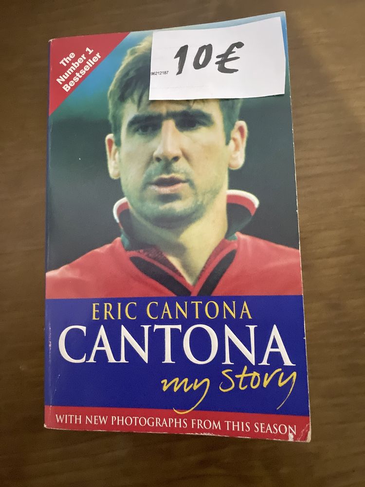 Livros biograficos cantona, alex fergunson - manchester united