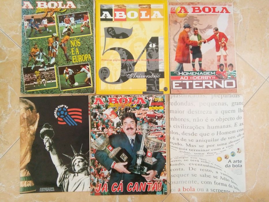 Revistas futebol Jornal A Bola