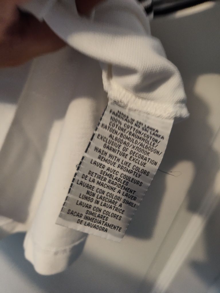 Koszulka POLO Ralph Lauren biała r.M unikat dodatkowe hafty na turniej