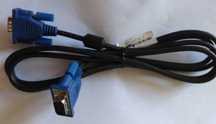 Kabel vga-vga d-sub FHD 180 cm 2x męska wtyczka czarny