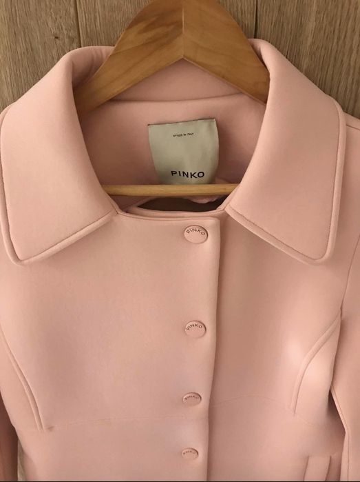 Pinko płaszcz S/M pudrowy róż