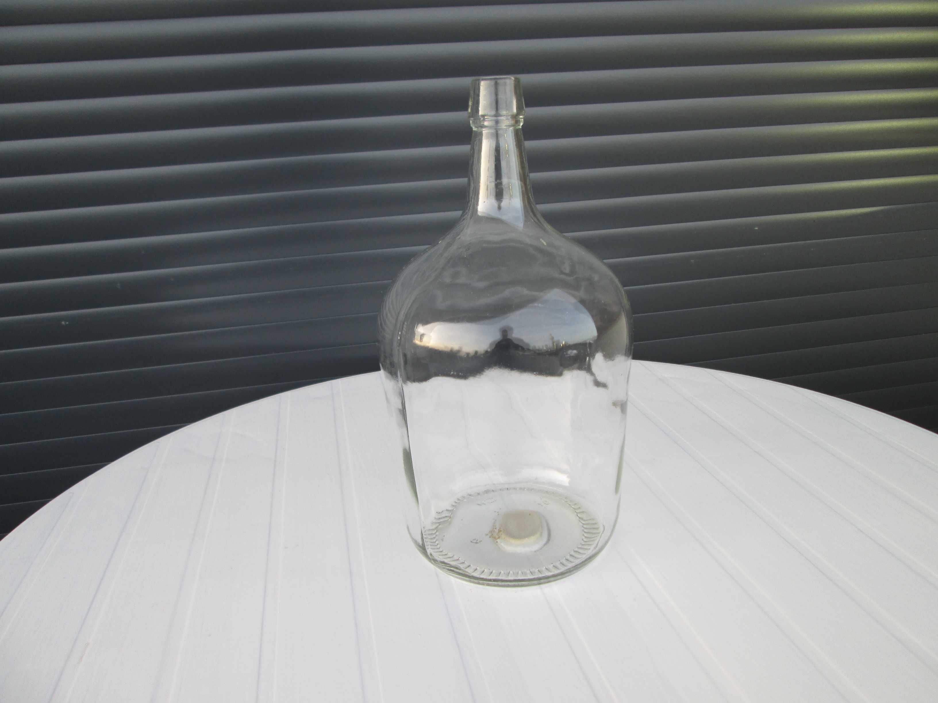 Garrafão Antigo de Vidro Transparente de 5 Litros para Decoração