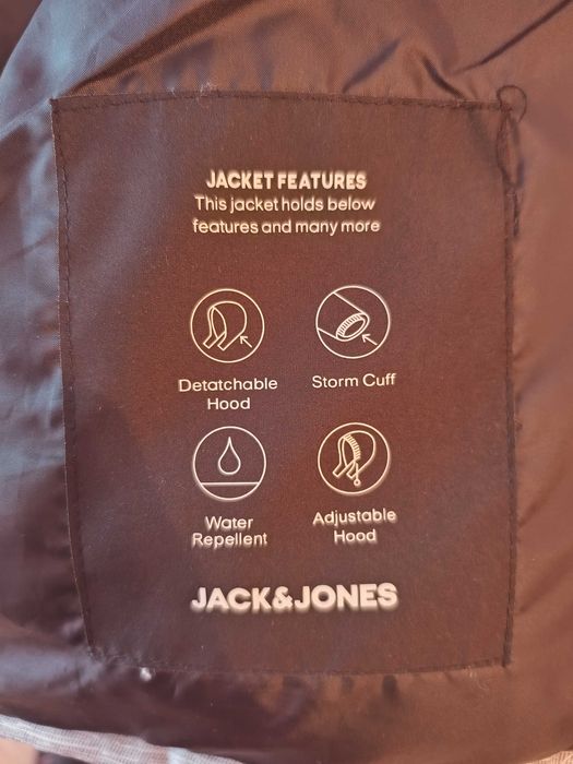 Kurtka męska zimowa z kapturem Jack&Jones L