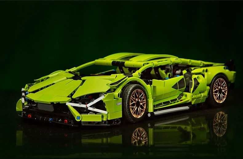 ‼️ В коробці ‼️Конструктор Technic Lamborghini Sián Green 1:14 1280 д.